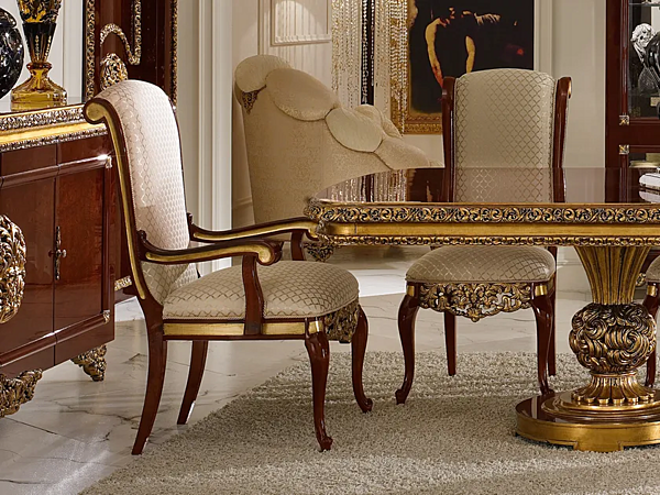 Кресло с обивкой из ткани и подлокотниками A.R.ARREDAMENTI SRL Grand Royal 1409 фабрика A.R.ARREDAMENTI SRL из Италии. Фото №2