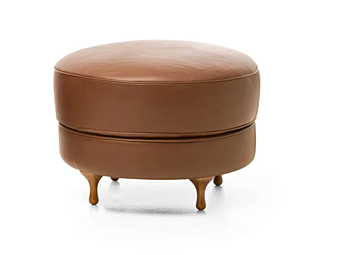 Кожанный пуф MOROSO Big Mama 0P5 фабрика Moroso из Италии