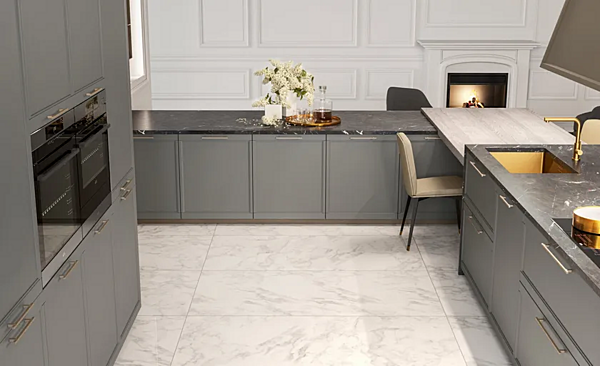 Кухня с ручками из материала LUBE CUCINE Flavour 1 фабрика LUBE CUCINE из Италии. Фото №4