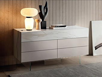Стеклянный комод с ящиками LAGO 36E8 0709 0709 фабрика LAGO из Италии