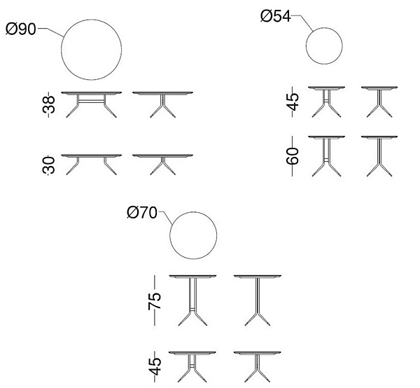 Круглый кофейный стол из дерева VIBIEFFE  Swing 1500 1500008 фабрика VIBIEFFE из Италии. Фото №5