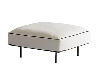 Квадратный садовый пуф из ткани Potocco Soul 960/O фабрика POTOCCO из Италии