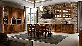 Кухня из массива дерева с островом LUBE CUCINE Veronica 8