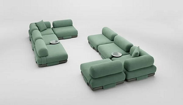 Секционный диван с тканевой обивкой KETTAL Insula KSB600200 фабрика KETTAL из Италии. Фото №2