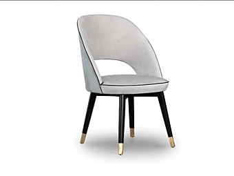 Стул из кожи с мягкой спинкой BAXTER Colette фабрика BAXTER из Италии