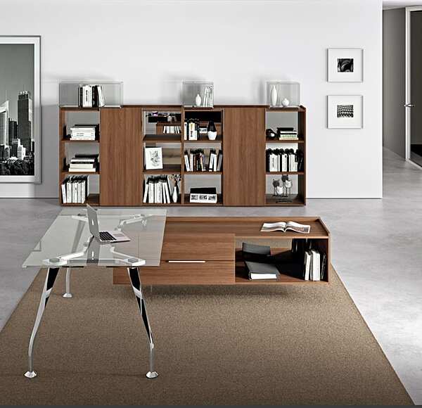 Книжный шкаф DELLA ROVERE Segno D234136 фабрика DELLA ROVERE из Италии. Фото №1