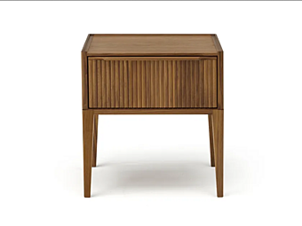 Прикроватная тумбочка из ореха с ящиками ARTE BROTTO LEONARDO L186 L186/L, L186/D CODE фабрика Arte Brotto из Италии