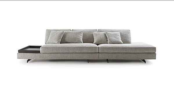 Диван с обитой спинкой на пять мест из ткани с съемным чехлом Frigerio  Davis Top Flat 12129 фабрика Frigerio из Италии. Фото №2