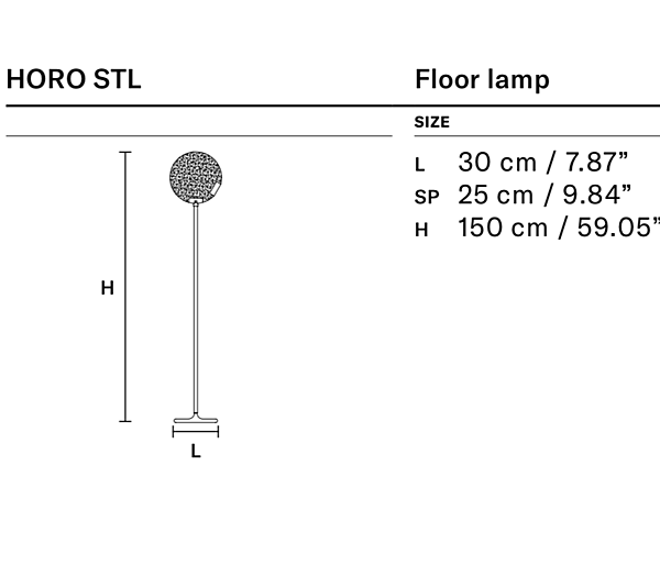 Торшер MASIERO (EMME PI LIGHT)  Horo STL фабрика MASIERO (EMME PI LIGHT) из Италии. Фото №2