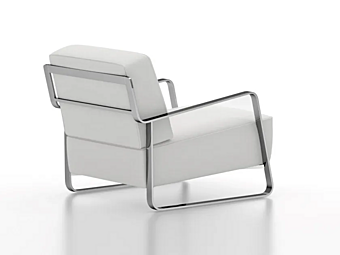 Кресло с подлокотниками из кожи F.lli ORSENIGO FUJIYAMA  фабрика ORSENIGO из Италии