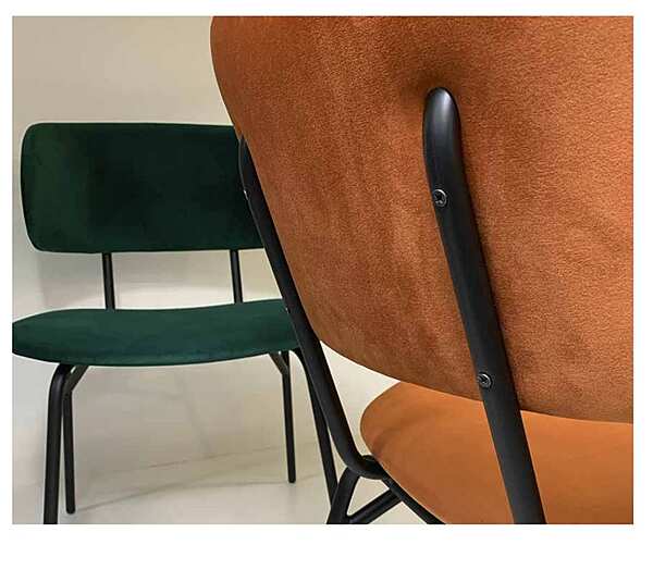 Стул из массива дерева, металла и текстиля ARREX A382 фабрика ARREX из Италии. Фото №2