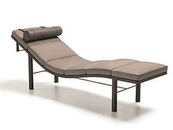 Шезлонг с обитой спинкой из ткани Molteni & C Tuscany фабрика Molteni & C.(+VITRA) из Италии