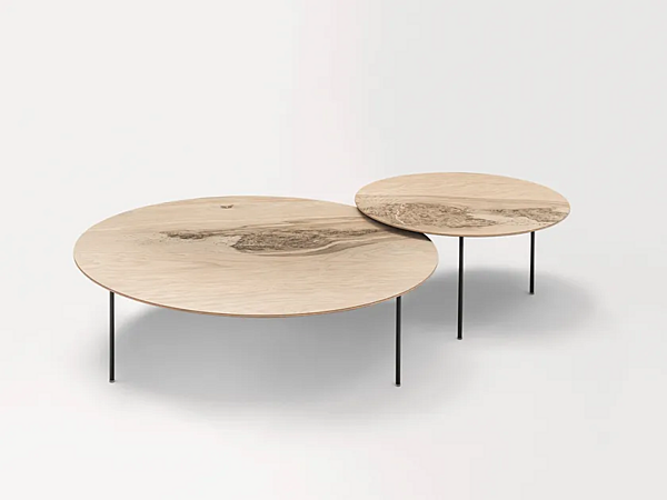 Круглый деревянный садовый боковой столик PAOLA LENTI Elio B223A фабрика PAOLA LENTI из Италии. Фото №2