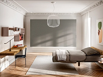 Книжная полка из материала Weightless LAGO коллекции Et Voila 1266 фабрика LAGO из Италии