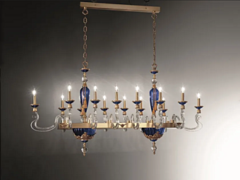 Люстра с кристаллами Сваровски Barocco Axis 14 Euroluce Lampadari фабрика EUROLUCE LAMPADARi из Италии