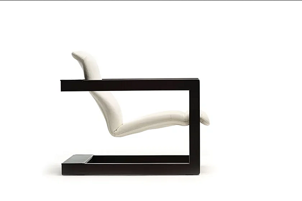 Кресло с деревянной рамой и кожаным сиденьем Mussi Palco фабрика MUSSI из Италии. Фото №2