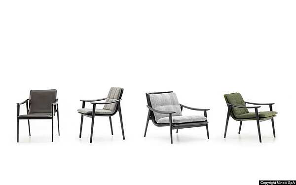 Кресло MINOTTI Fynn фабрика Minotti из Италии. Фото №1