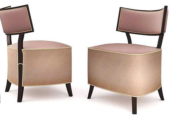 Кресло из массива дерева с мягкой обивкой DECORA ( LCI STILE) MN40L фабрика DECORA ( LCI STILE) из Италии. Фото №3