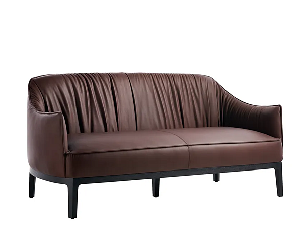 Диван из кожи с мягкой спинкой POTOCCO Blossom 840/D фабрика POTOCCO из Италии. Фото №1