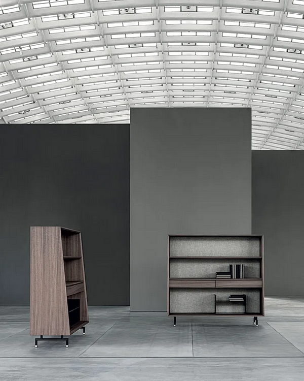 Напольная книжная полка из фанеры Frigerio Analog 18200F фабрика Frigerio из Италии. Фото №7
