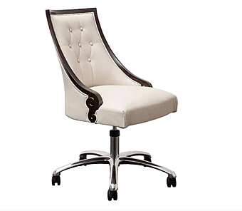 Кресло офисное из массива дерева с мягкой обивкой DECORA ( LCI STILE) MN03C фабрика DECORA ( LCI STILE) из Италии