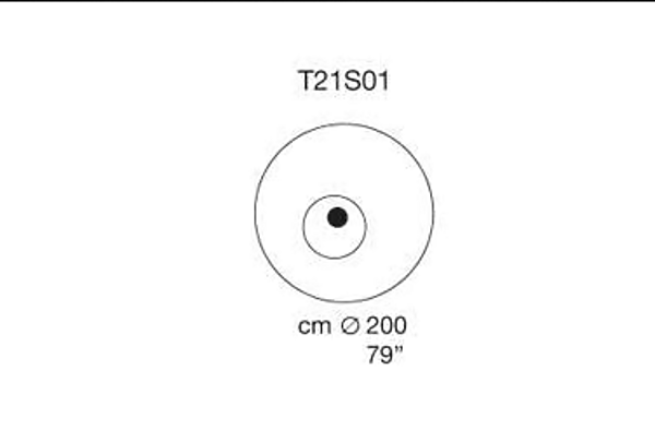 Круглый коврик из войлока PAOLA LENTI Tondo T21S01 фабрика PAOLA LENTI из Италии. Фото №3