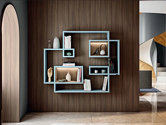 Плавающая деревянная книжная полка LAGO Lagolinea 2632 2632 фабрика LAGO из Италии