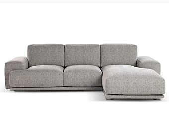 Диван с мягкой спинкой на четыре места и chaise longue из ткани Calia Italia  Foster CAL 1155_2 фабрика Calia Italia из Италии