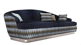 Диван из массива дерева с мягкой обивкой DECORA ( LCI STILE) V024S. V024L фабрика DECORA ( LCI STILE) из Италии