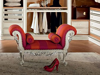 Обитая скамья из ткани MODENESE GASTONE 13523 фабрика MODENESE GASTONE из Италии