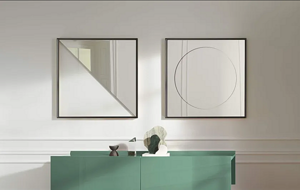 Квадратное настенное зеркало в раме из коллекции Deadline Eternal Sun от CASSINA 083 22/42 фабрика CASSINA из Италии. Фото №5