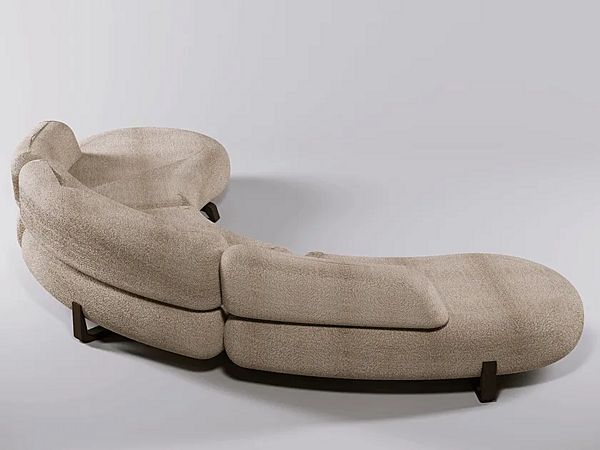 Диван с обитой спинкой на три места из шерсти PAOLO CASTELLI Vao Sofa SED.VAOS.110.SUP фабрика Paolo Castelli из Италии. Фото №2