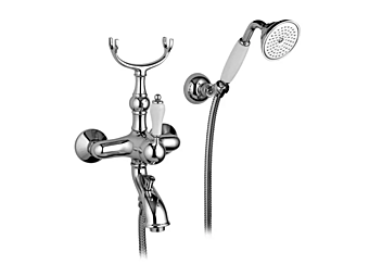 Внешний смеситель для ванны с ручным душем из стали Gaia Mobili Phoenix фабрика GAIA из Италии