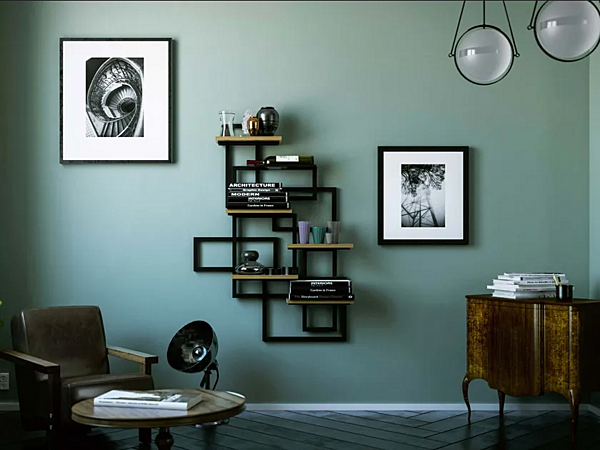 Настенный винный стеллаж из металла DAMIANO LATINI Caos фабрика DAMIANO LATINI из Италии. Фото №1