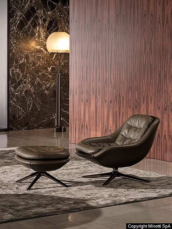 Кресло MINOTTI Kendall фабрика Minotti из Италии. Фото №6